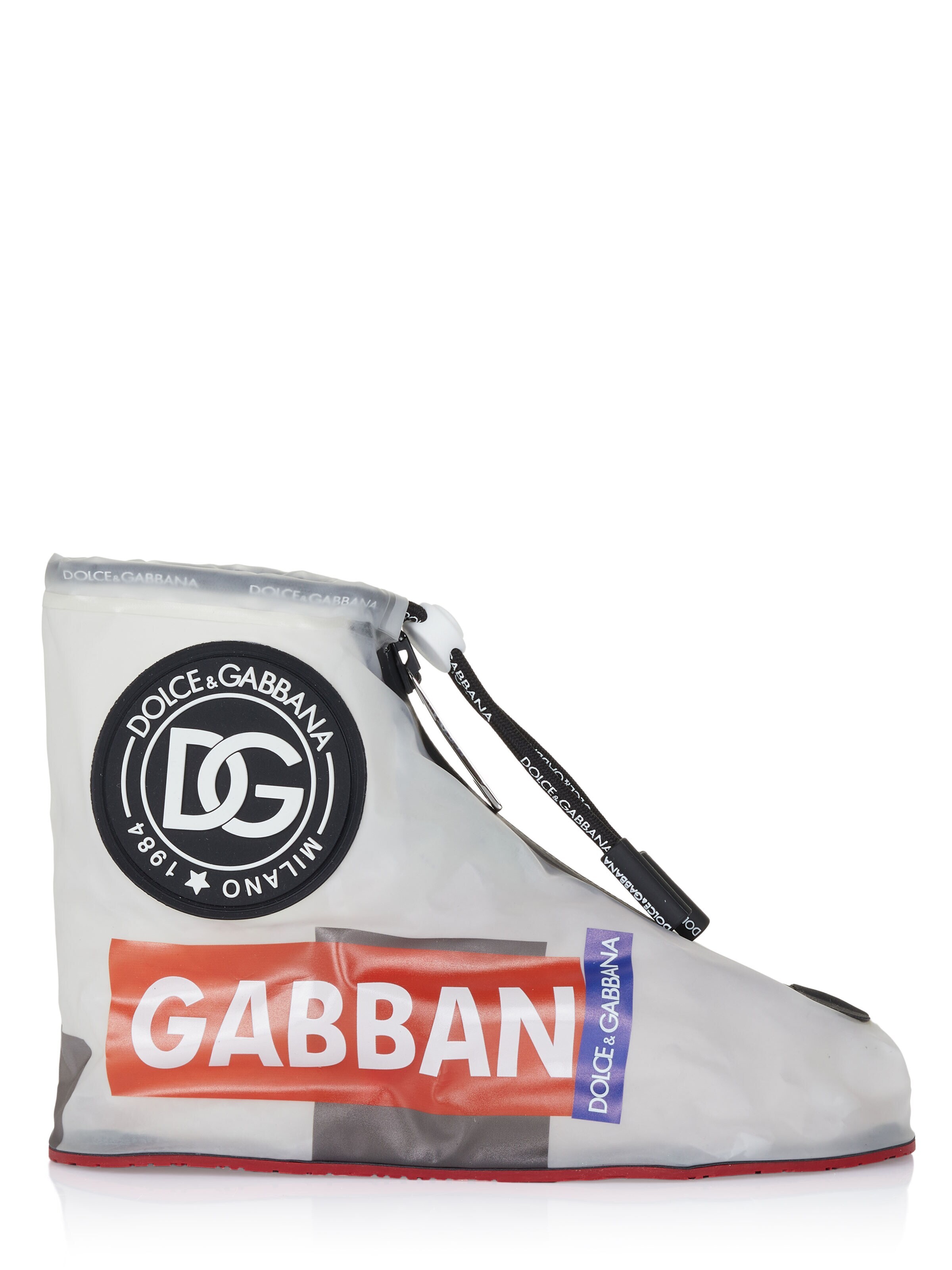 DOLCE & GABBANA - Sapatilhas altas 'Dolce & Gabbana Galoschen transparent' em transparente: frente