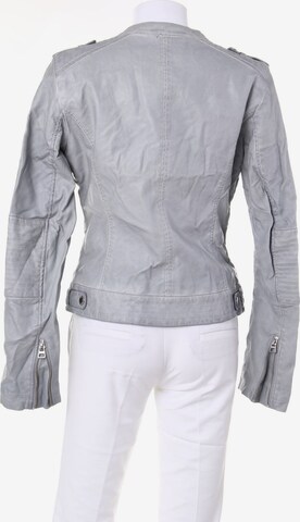 TOM TAILOR DENIM Kunstlederjacke S in Grau