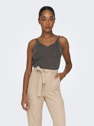 ONLY Knitted Top in Brown: front
