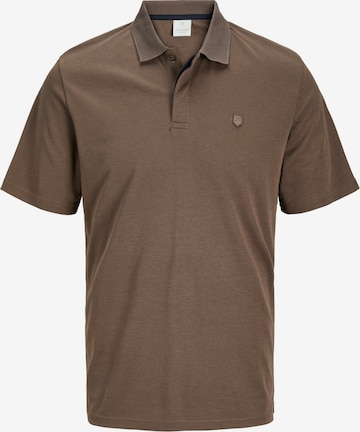 JACK & JONES Poloshirt 'RODNEY' in Braun: predná strana