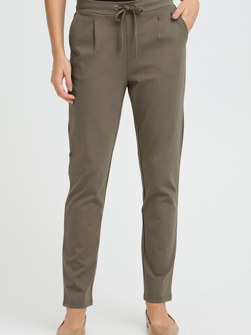 Fransa Normální Kalhoty se sklady v pase 'FRZASTRETCH 1' – zelená