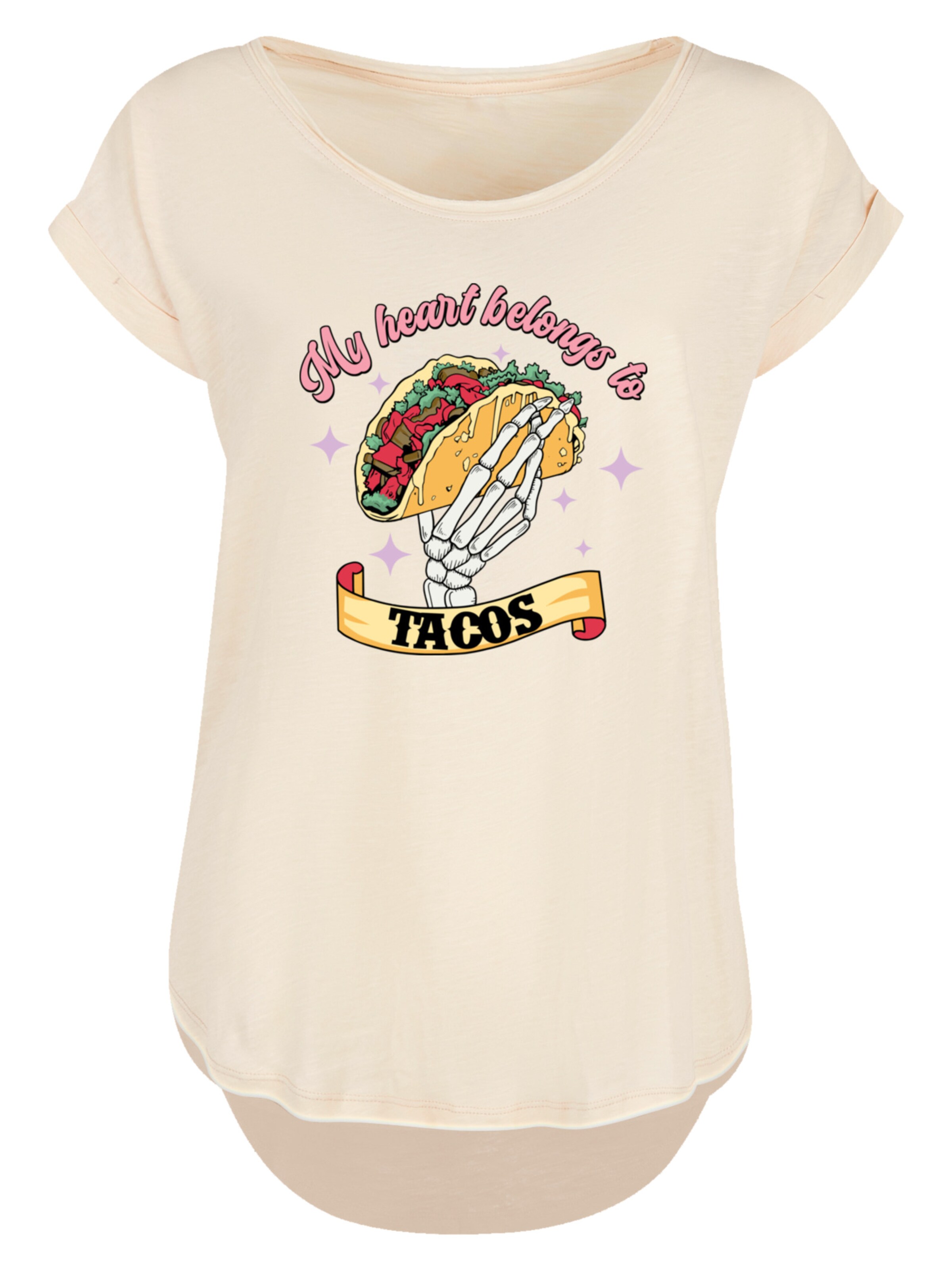 F4NT4STIC Shirt in Beige: voorkant