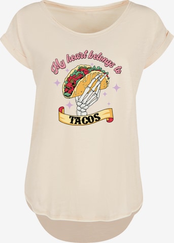 F4NT4STIC Shirt in Beige: voorkant