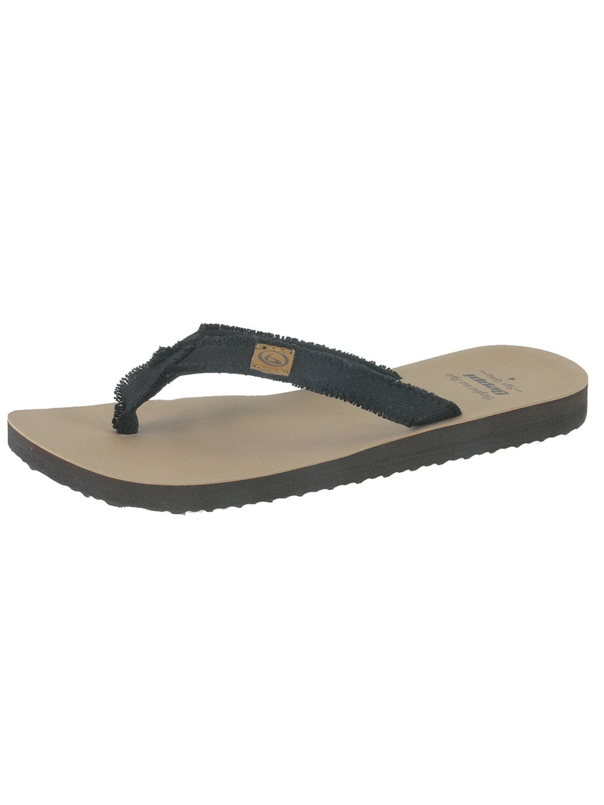 Beppi Teenslipper 'Thong Slipper' in Zwart: voorkant