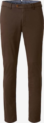 MMX Germany Slim fit Chino trousers 'Lupus' in Brown: front