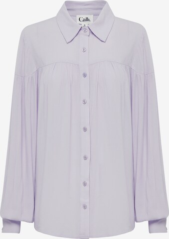 Calli - Blusa 'Wiley' em roxo: frente