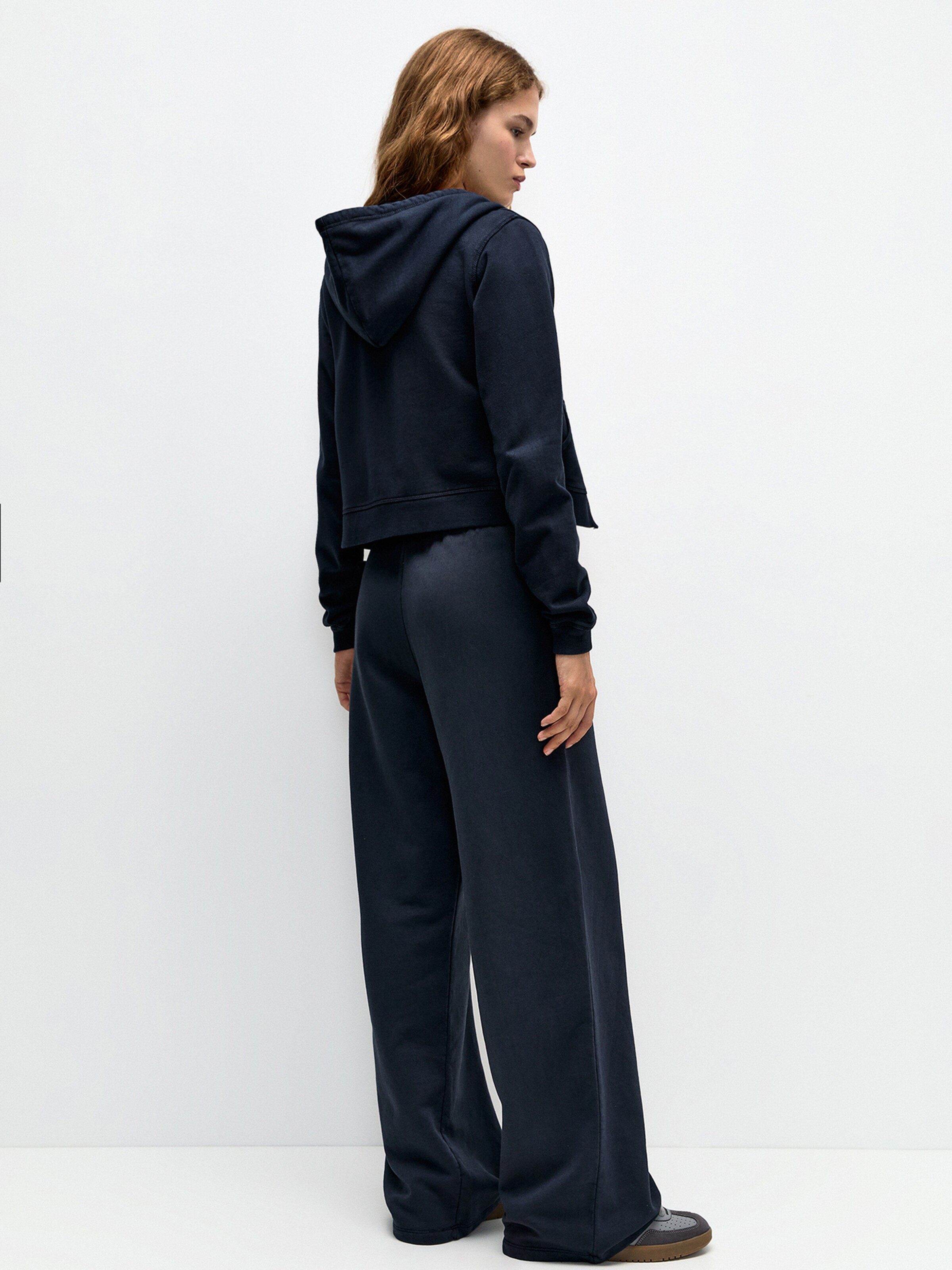 Pull&Bear Zip-Up Hoodie in Navy | ABOUT YOU
