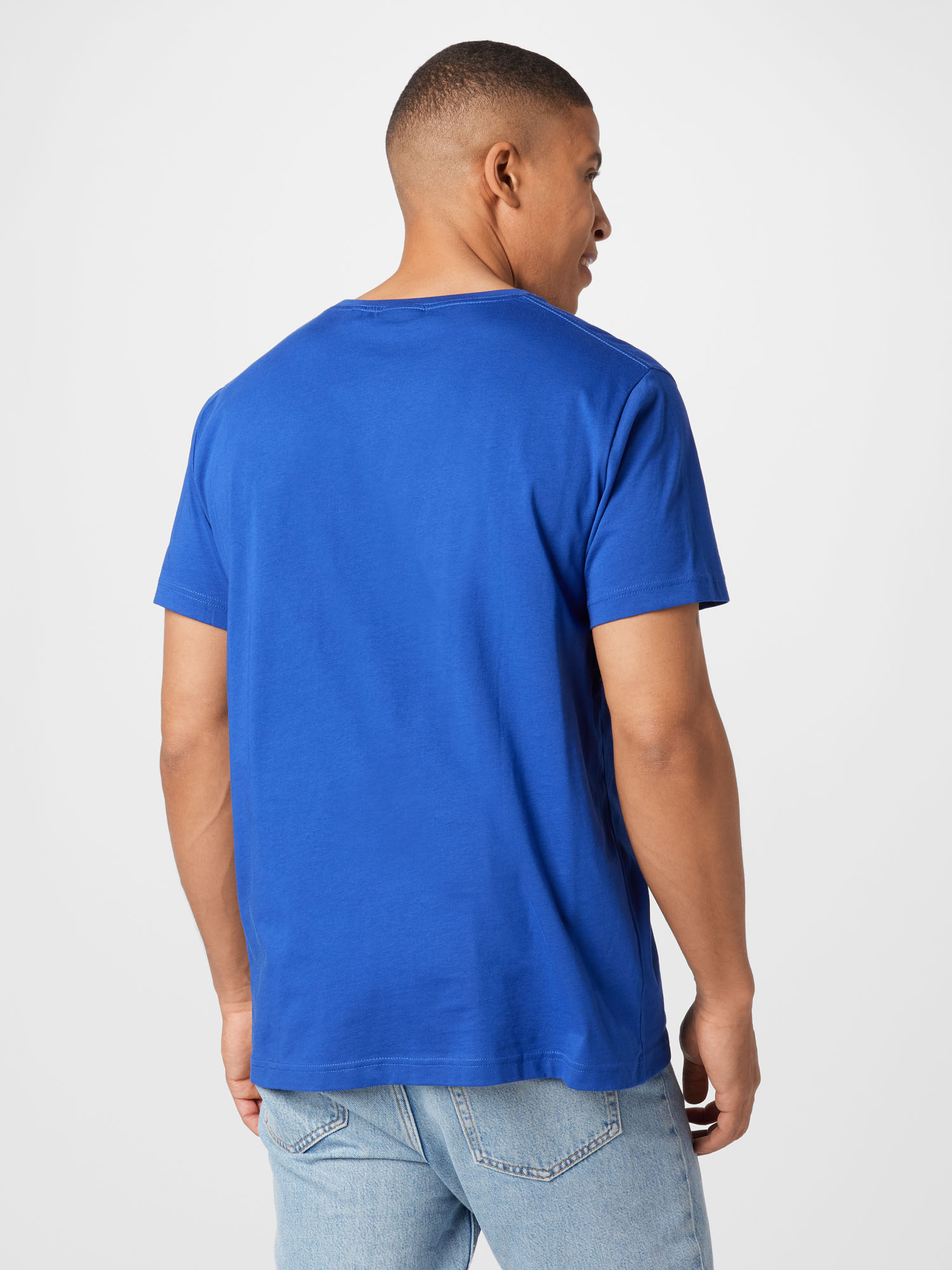 07ShI Mężczyźni GANT Koszulka w kolorze Niebieskim 
