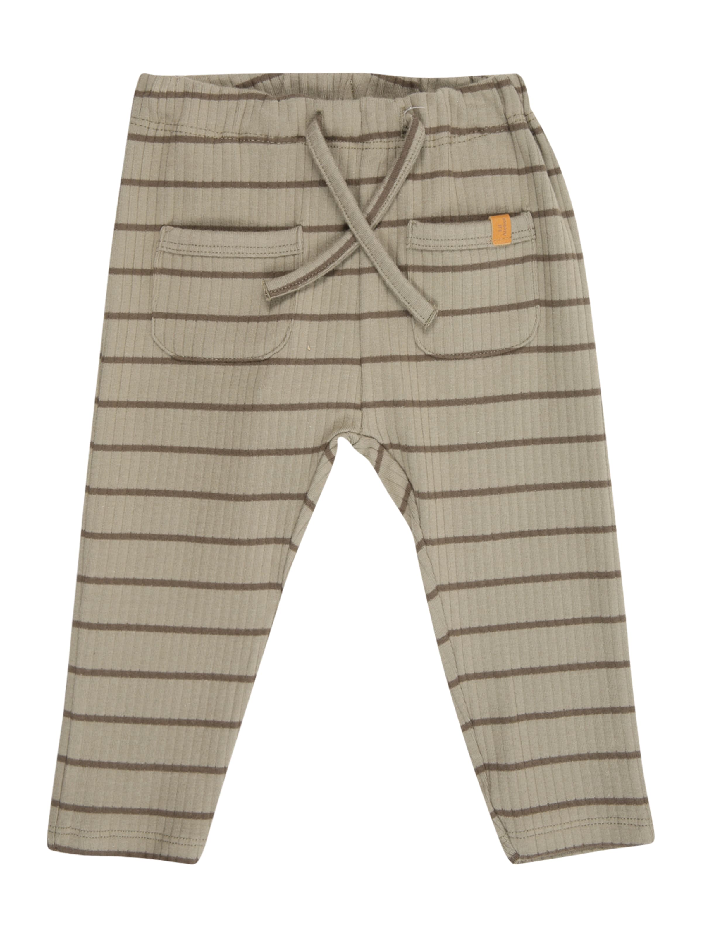 Lil'Atelier Slim fit Pants 'NBMKAIL' in Green: front