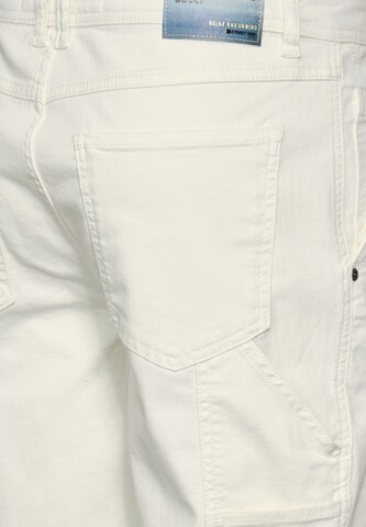 Street One MEN Loose fit Cargo Jeans in White