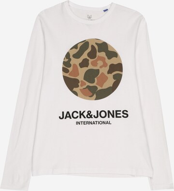 Jack & Jones Junior Tričko – bílá: přední strana