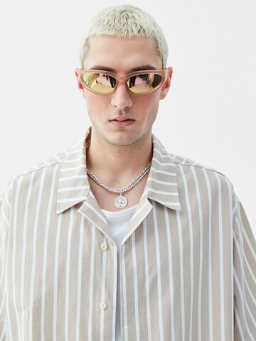 VAMOS CLO Классический крой Рубашка 'Snapdragon' в Бежевый