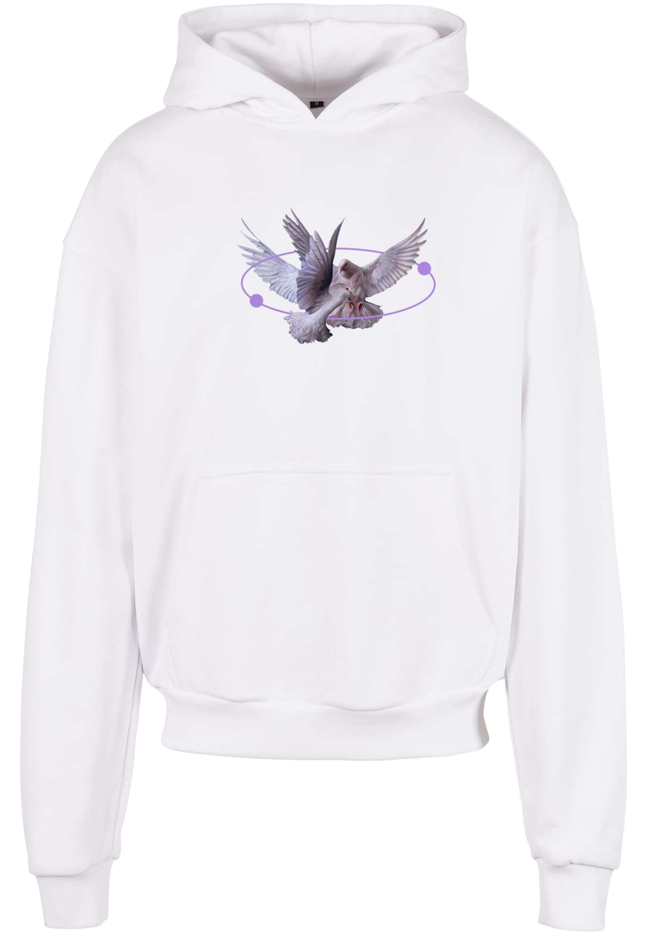 MT Upscale Sweatshirt 'Vive La Liberte' in White: front