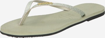 HAVAIANAS T-Bar Sandals 'YOU SHINE' in Green: front