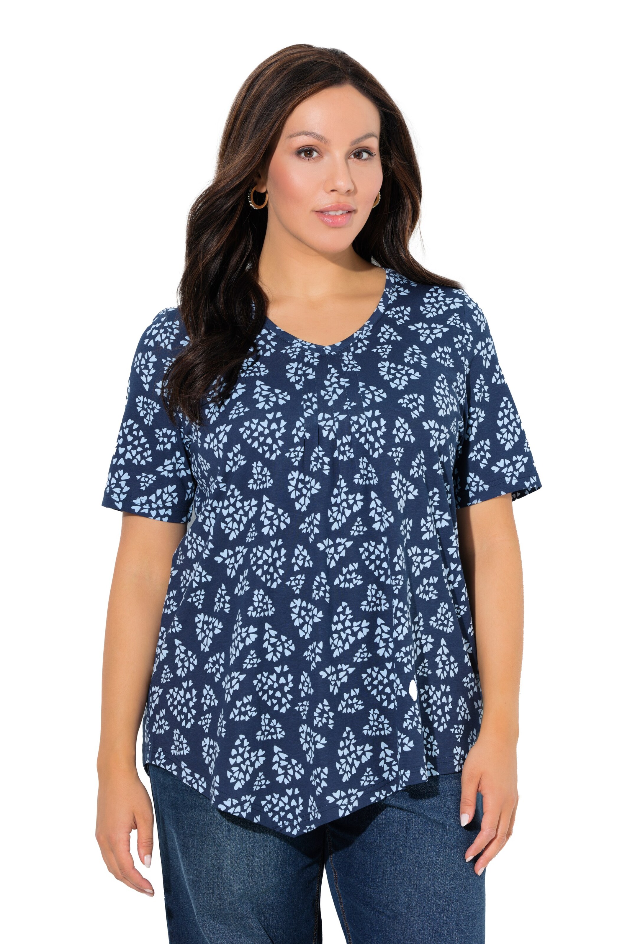 Ulla Popken Shirt in Blau: Vorderseite