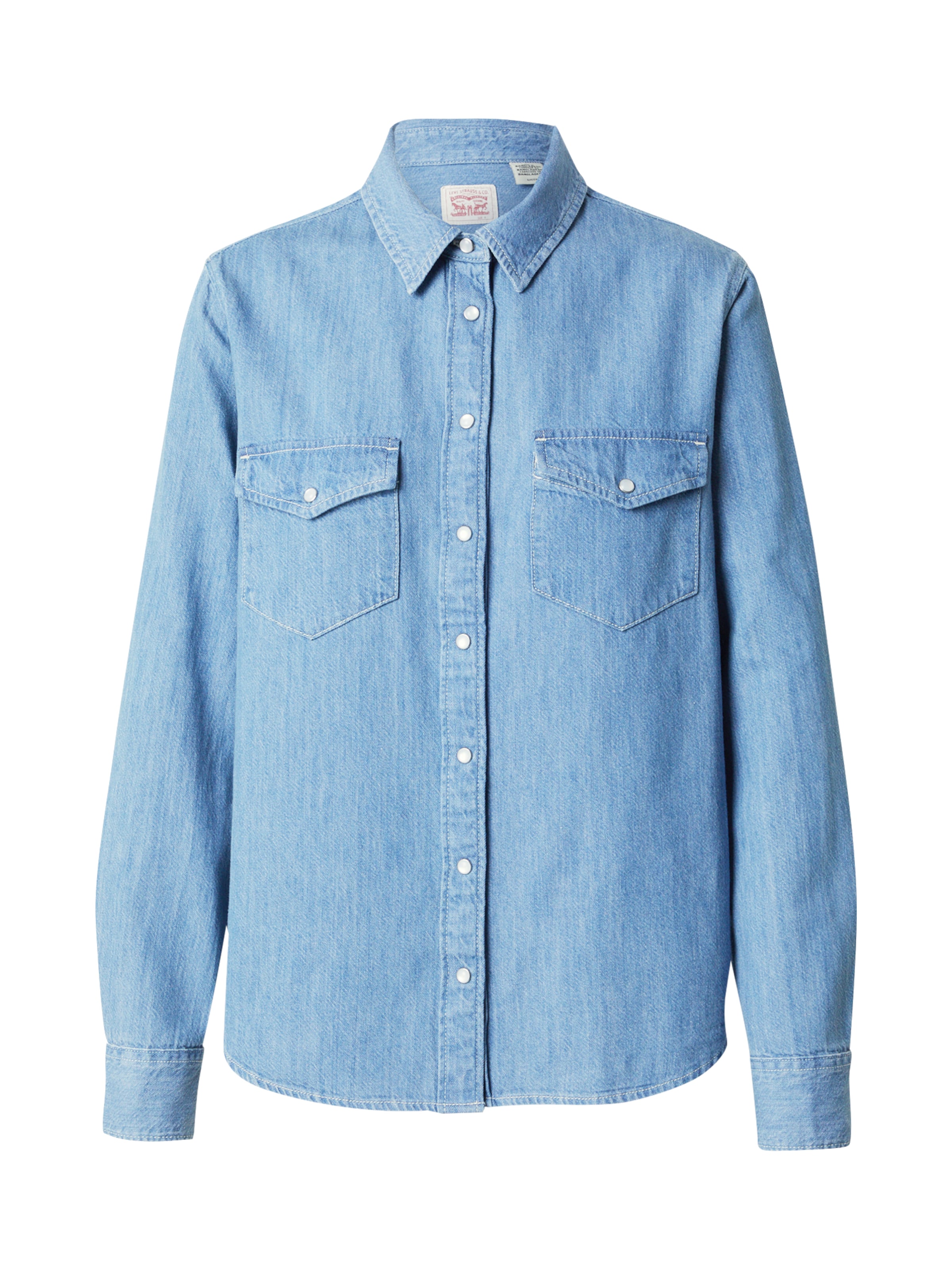 Bluză 'Iconic Western Linen+ Denim Shirt' de la LEVI'S ® pe albastru: față
