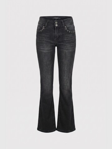KOROSHI Bootcut Jeans in Zwart: voorkant
