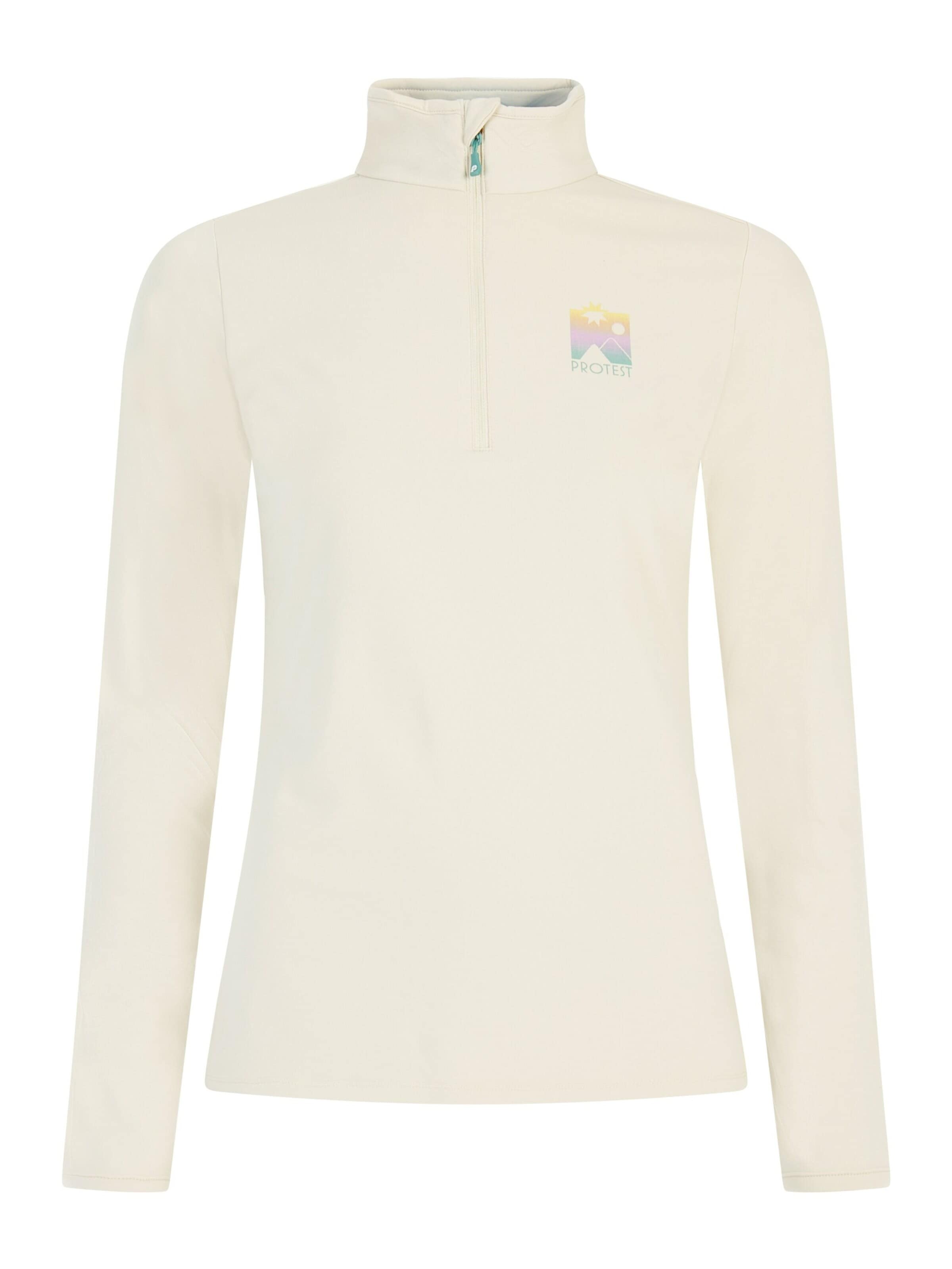 PROTEST Sportief sweatshirt 'PRTGentle' in Wit: voorkant
