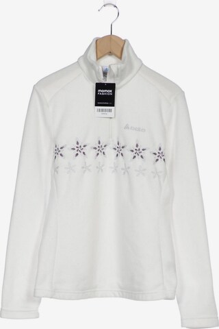 ODLO Sweatshirt & Zip-Up Hoodie in S in White: front