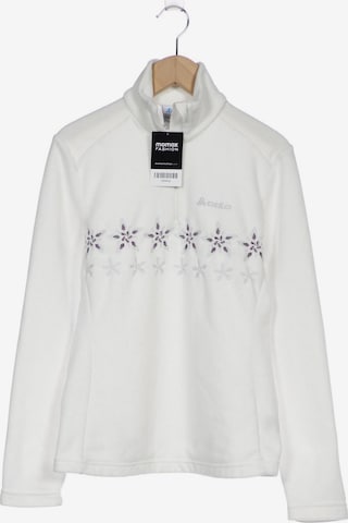 ODLO Sweatshirt & Zip-Up Hoodie in S in White: front