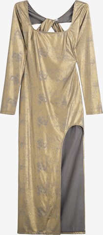 Bershka Dress in Gold: front