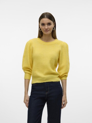 Pull-over 'VMVigga' VERO MODA en jaune : devant