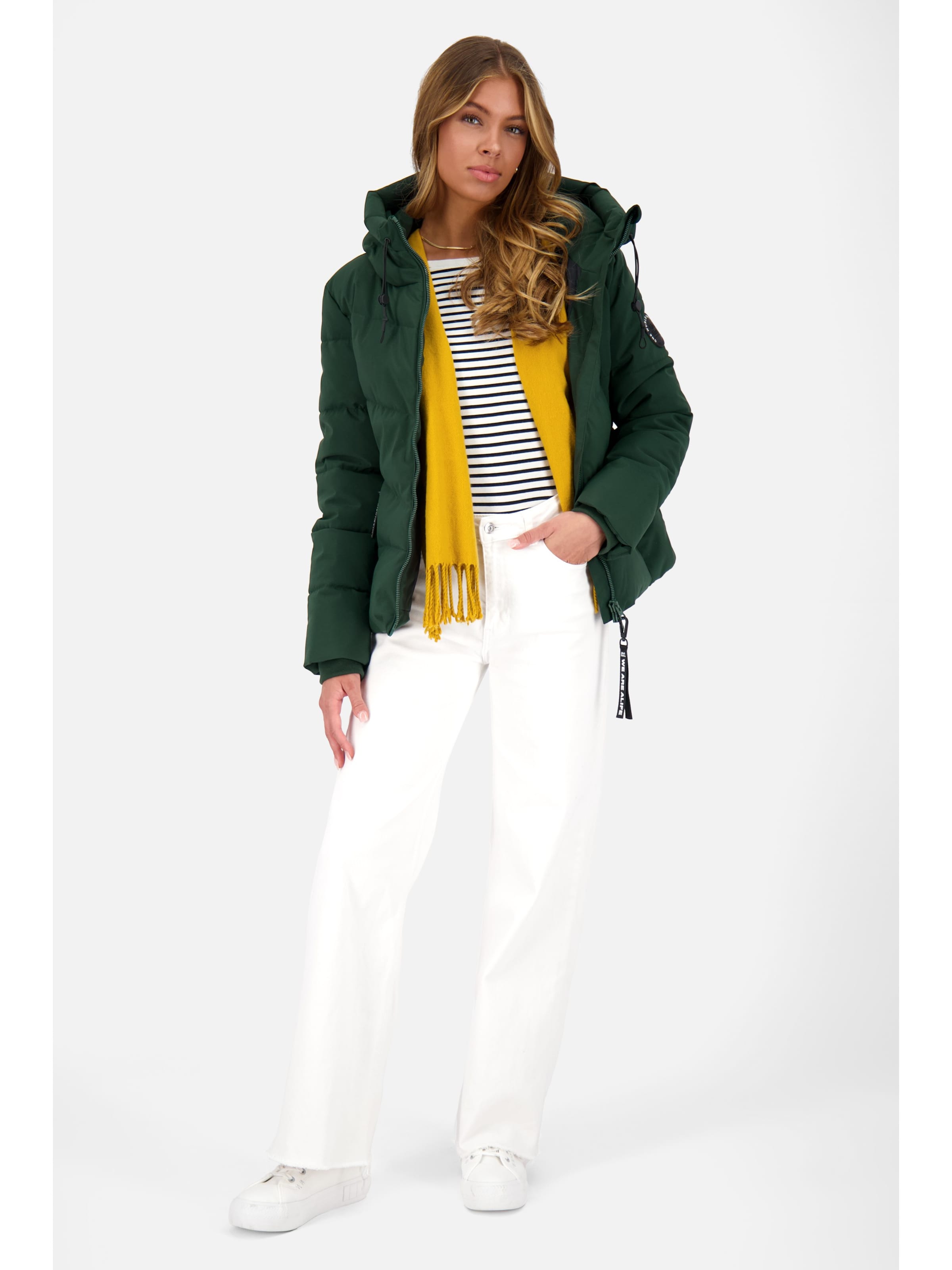 alife & kickin Winterjas 'Michaela' in Groen