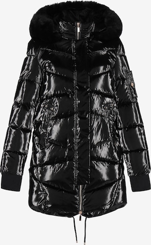 faina - Sobretudo de inverno em preto: frente