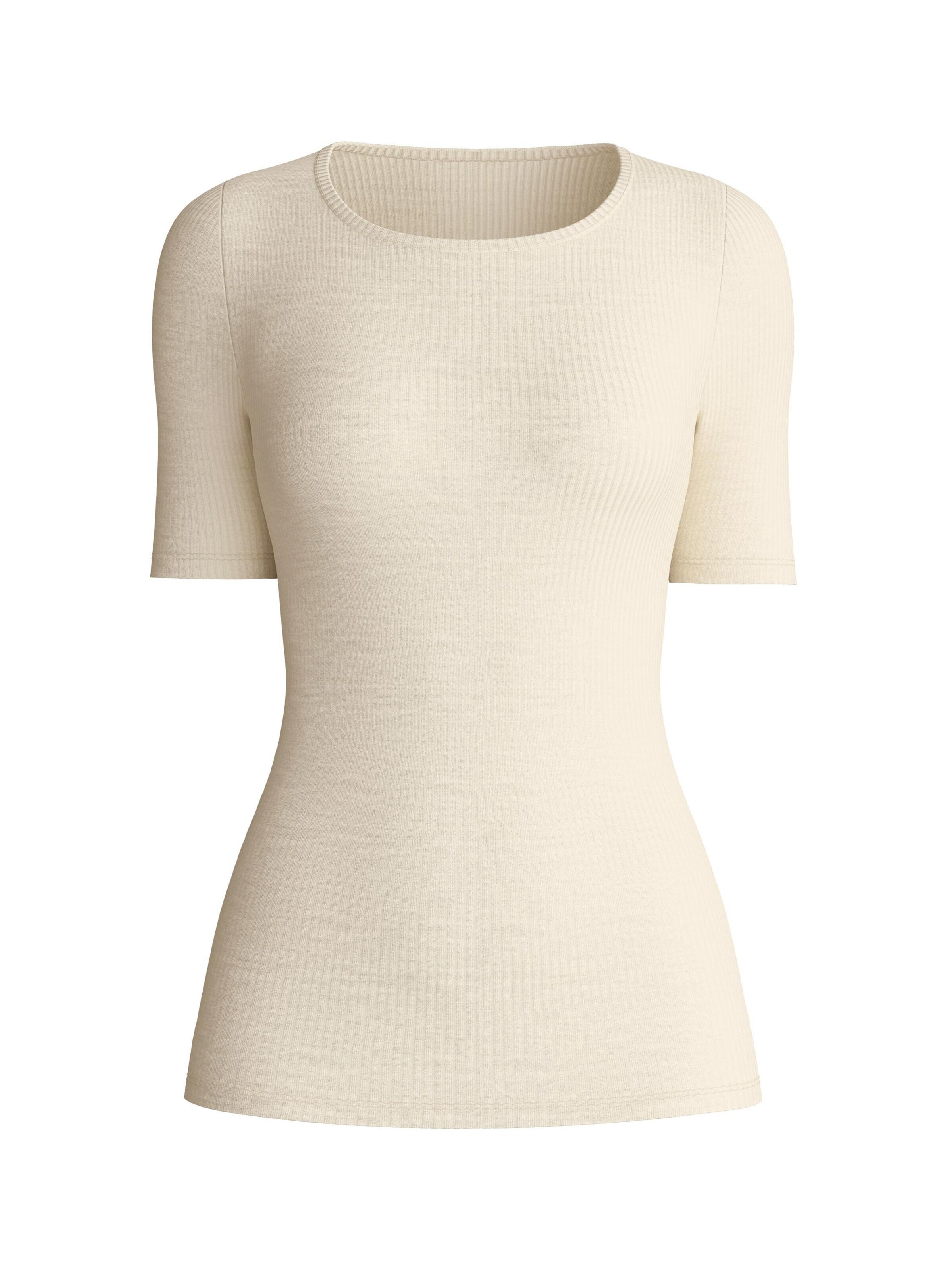 CALIDA Unterhemd 'Silky Wool Soft'‌‌‌‌‌‌‌‌‌ in Beige: Vorderseite