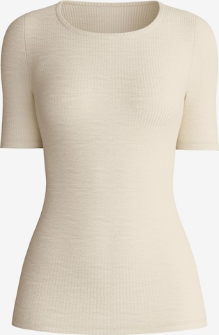Maglietta intima 'Silky Wool Soft' di CALIDA in beige: frontale