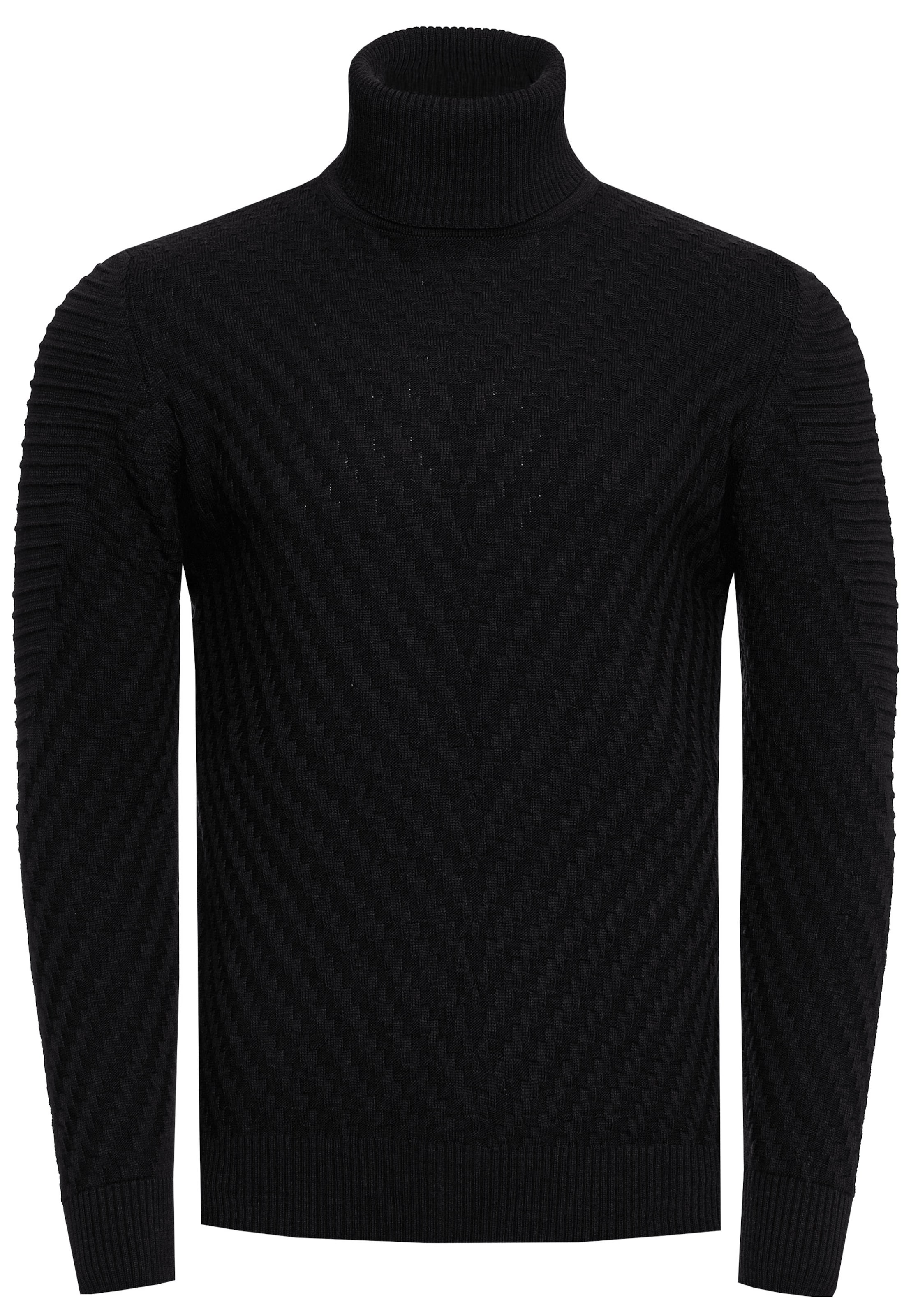Rusty Neal Pullover in Schwarz: Vorderseite