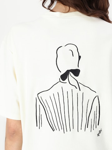 T-shirt 'Karl Lagerfeld  x Jorge Parra' Karl Lagerfeld en beige