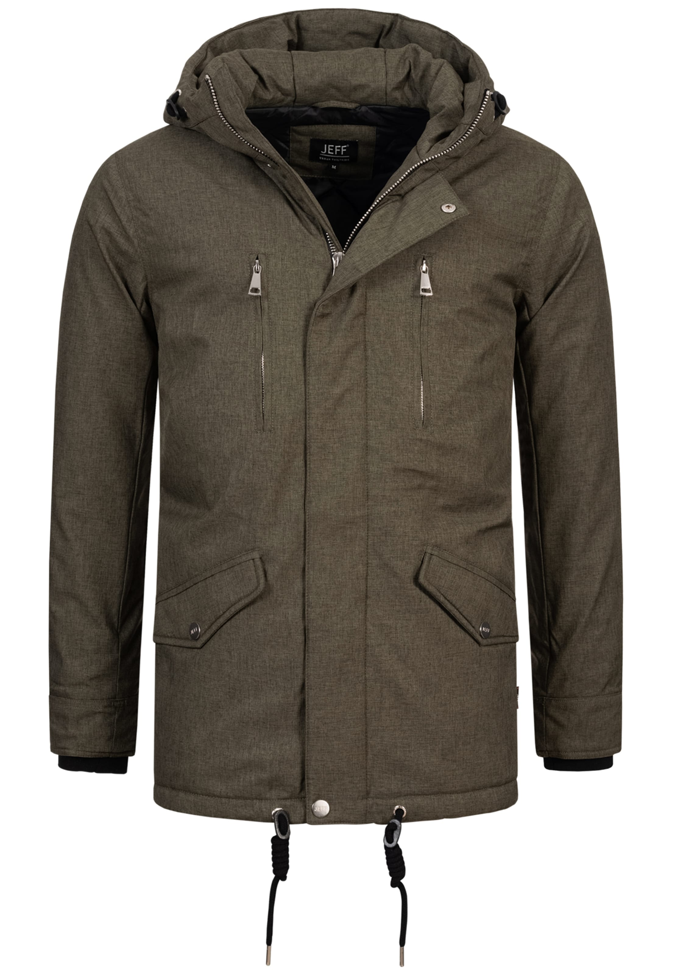 JEFF Tussenparka 'Anders' in Groen: voorkant