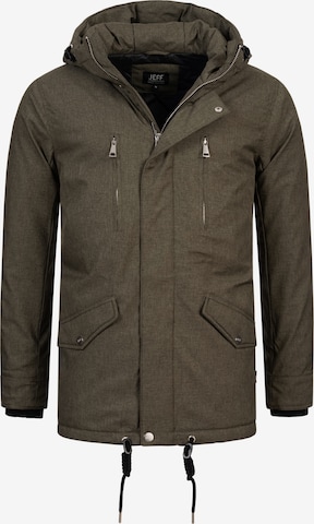 JEFF Tussenparka 'Anders' in Groen: voorkant