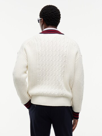 TOMMY HILFIGER Strickjacke in Beige