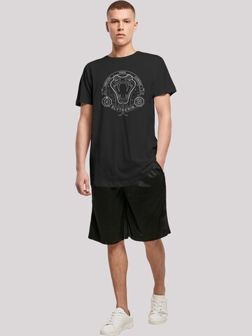 F4NT4STIC Shirt 'Harry Potter Slytherin Seal' in Black