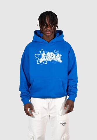 Lost Youth Sweatshirt 'Starry' in Blauw: voorkant