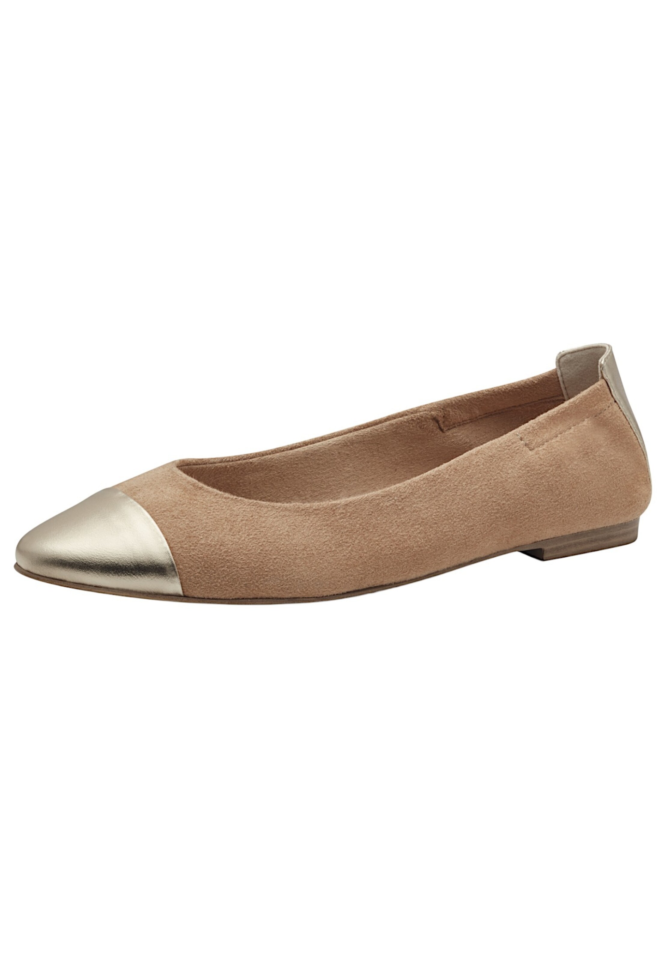 MARCO TOZZI Ballerina in Beige: voorkant