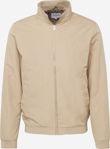 JACK & JONES Between-Season Jacket 'ROY HARRINGTON' in Beige: front