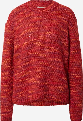 Folk Sweater in Red: front