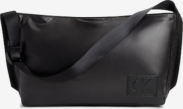 Sac bandoulière Calvin Klein Jeans en noir : devant