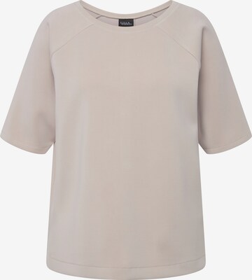 Ulla Popken Sweatshirt in Beige: voorkant