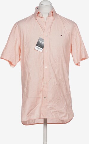 TOMMY HILFIGER Button Up Shirt in L in Orange: front