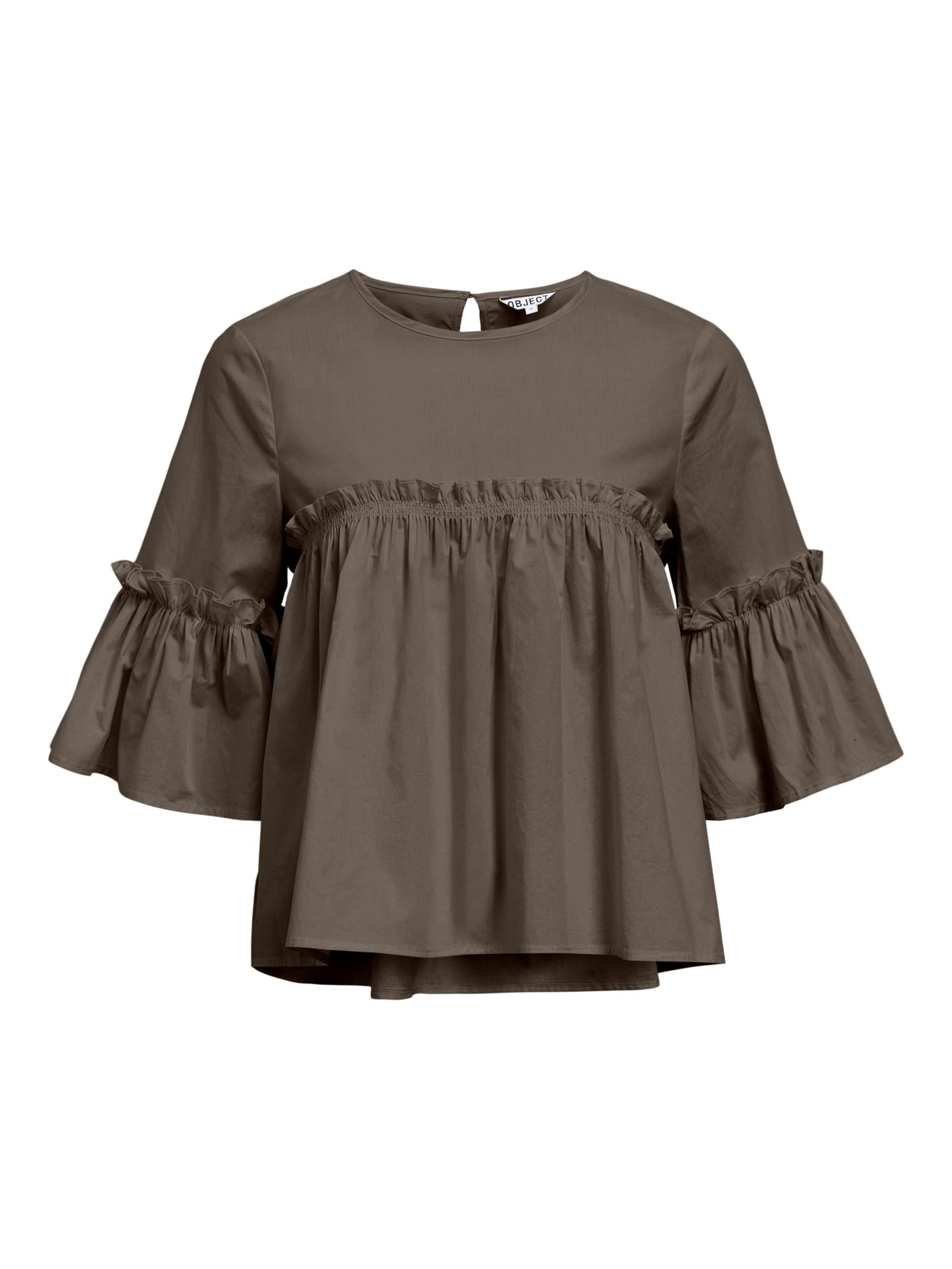 OBJECT Blouse in Brown: front