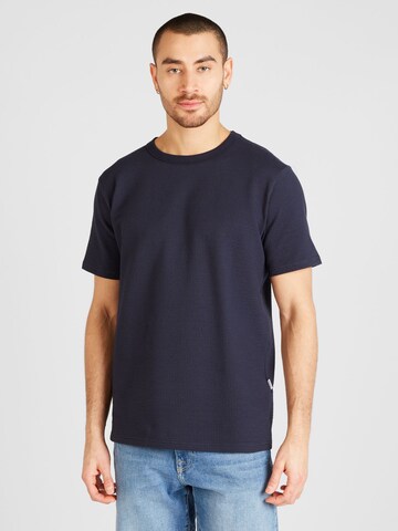 SELECTED HOMME T-shirt 'Sander' i blå: framsida
