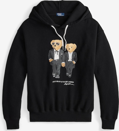 Polo Ralph Lauren Sweater majica u smeđa / crna / bijela, Pregled proizvoda