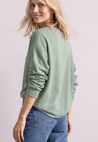 STREET ONE Dolman Pullover mit Boat Neck in Grün