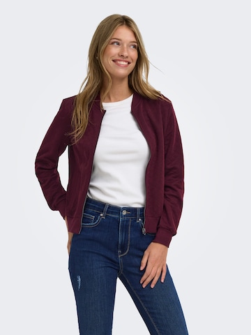 ONLY Bluza rozpinana 'ONLJoyse' w kolorze czerwony: przód