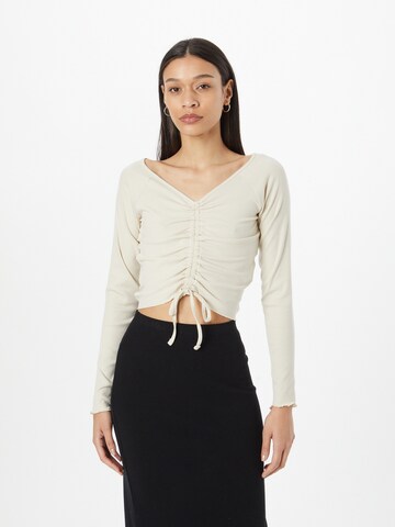 Sublevel Shirt in Beige: Vorderseite