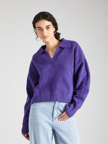 Monki Sweater in Purple: front